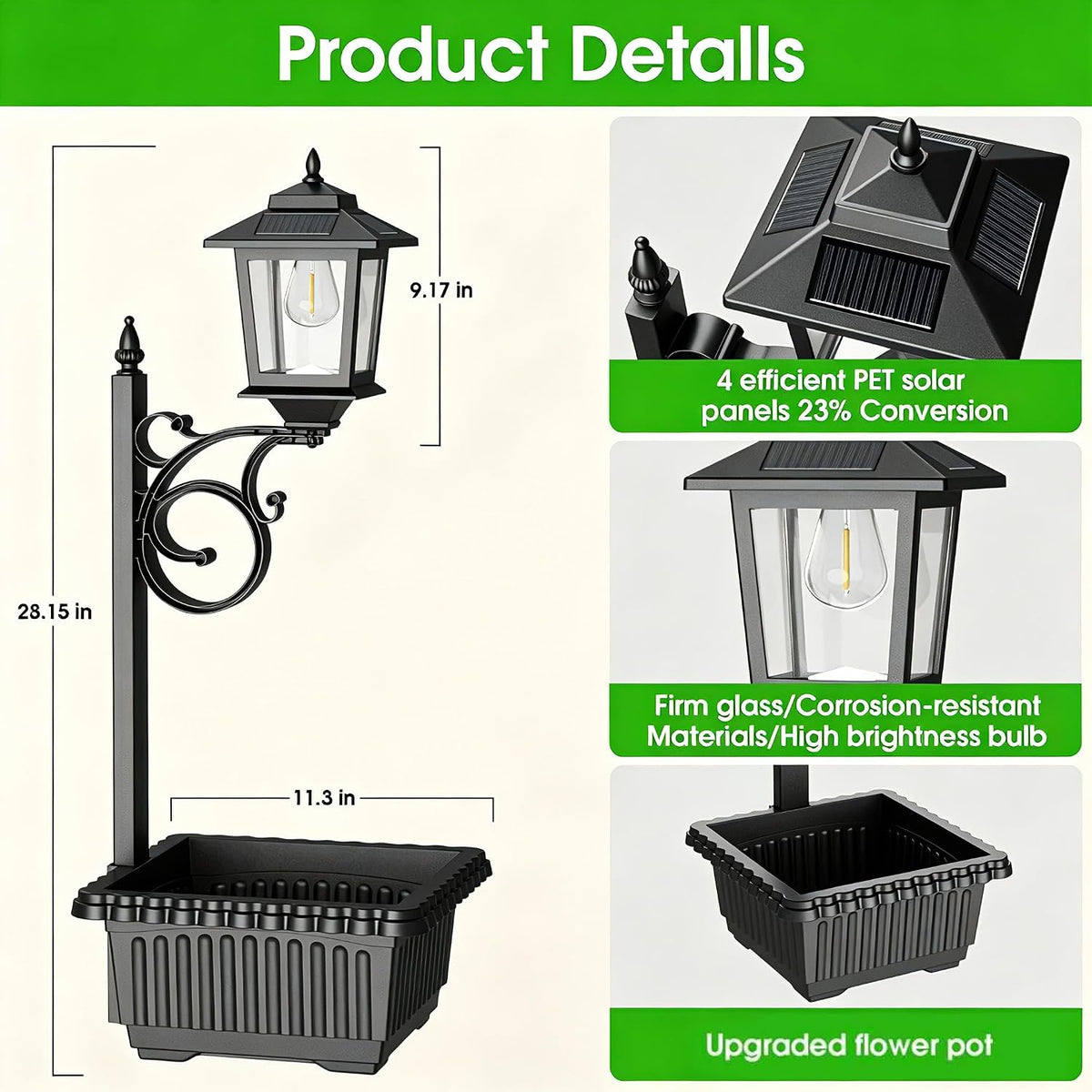 2 Pack 2-in-1 Outdoor Flower Pots