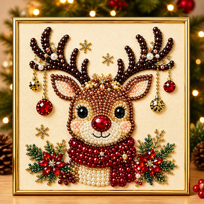 ⏳ Last Day 50% OFF🎄DIY Christmas Diamond Painting – Creative Pearl Art Craft Kit