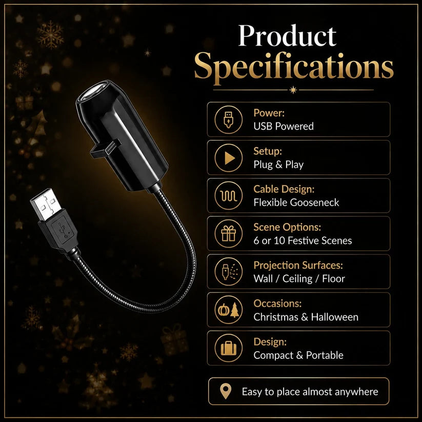 💨Last Day Buy 1 Get 1 Free Plug-&-Play HD c – 6 or 10 Festive Scenes