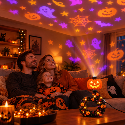 ⏳ Last Day 50% OFF：USB Christmas Projection Lamp with 6 Festive Scenes