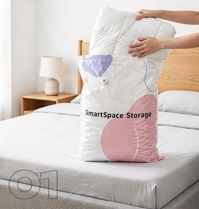 Step 1: Clean dust and dirt off the storage bag surface