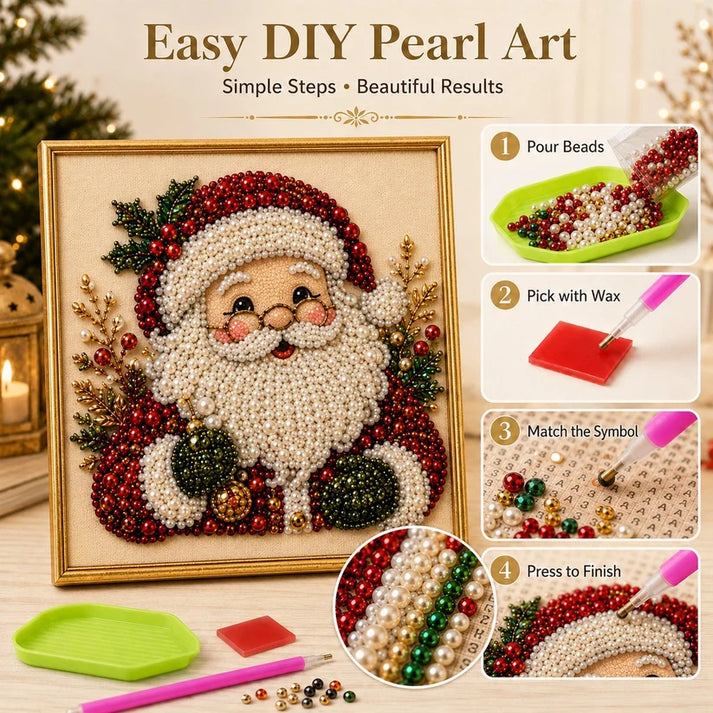 How to make Christmas pearl art