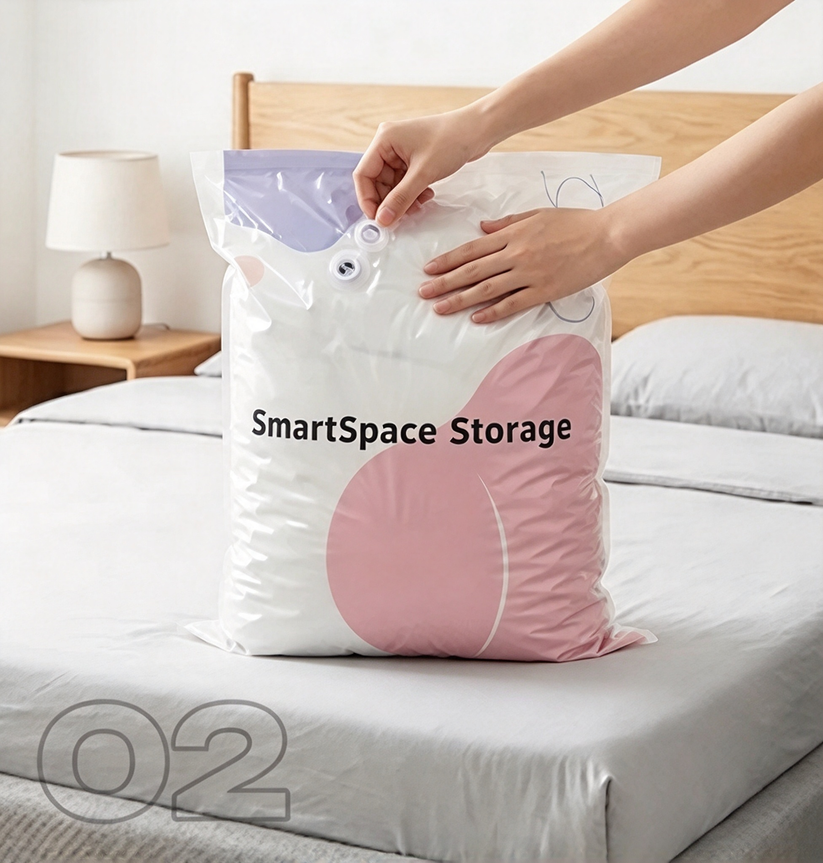 Step 2: Seal the bag, then open the air valve