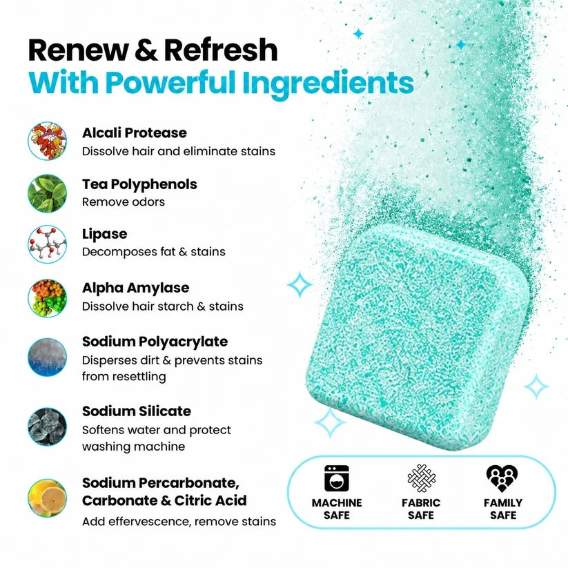 Deep Cleaning Washing Machine Cleaner – Compatible with All Washer Types