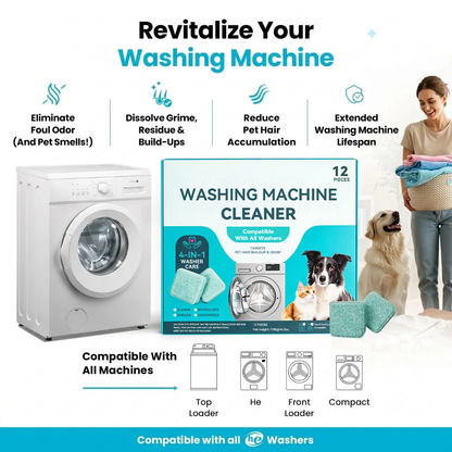 Deep Cleaning Washing Machine Cleaner – Compatible with All Washer Types