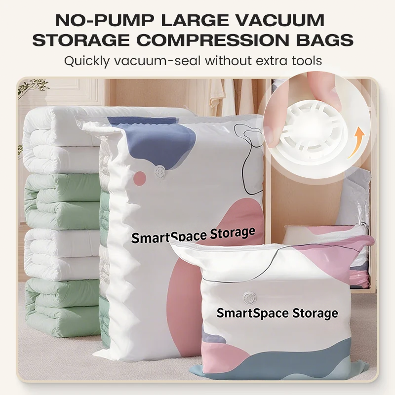 💨Last Day Buy 1 Get 1 Free No-Pump 3D Vacuum Storage Bags