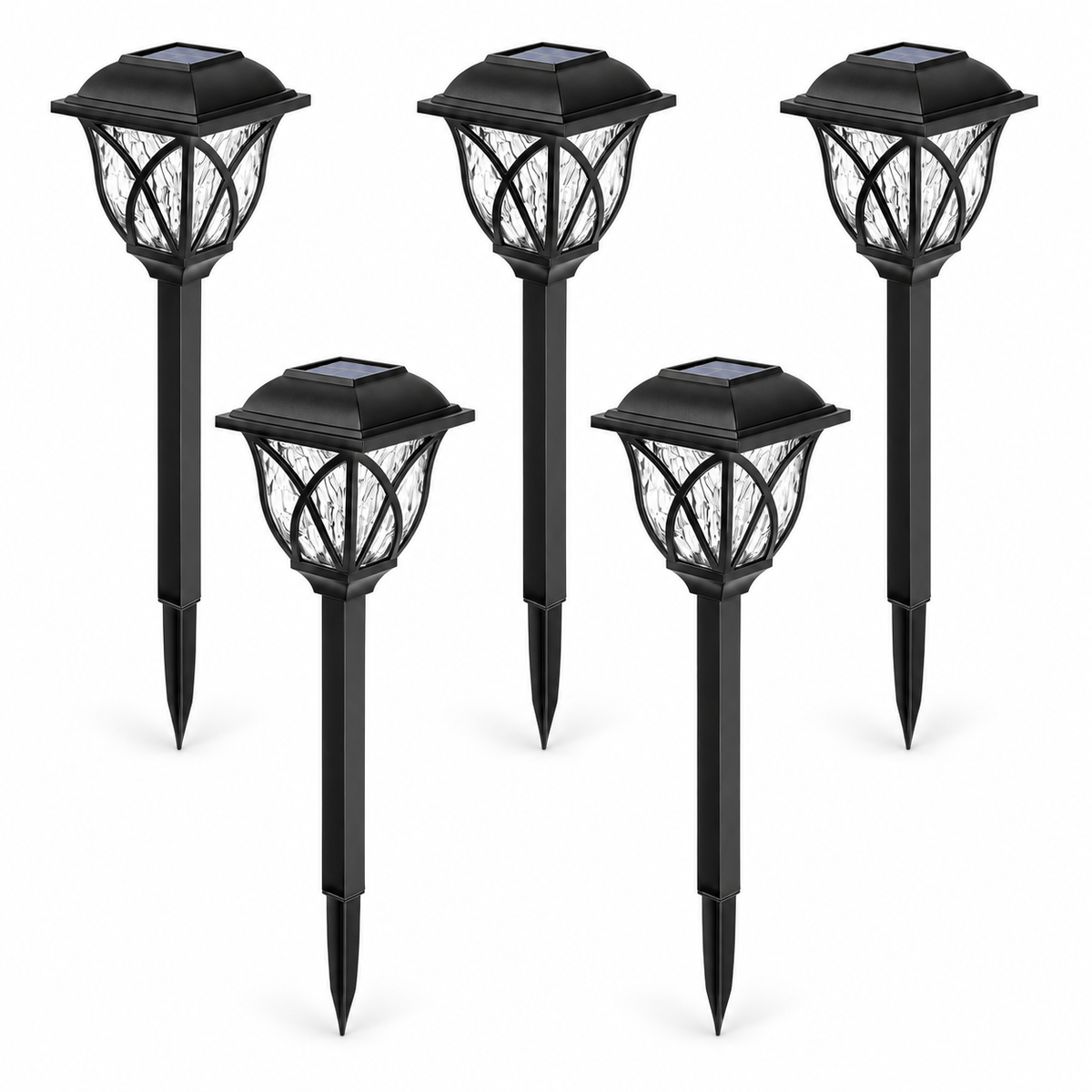 6 Pack Solar Lights Outdoor Waterproof