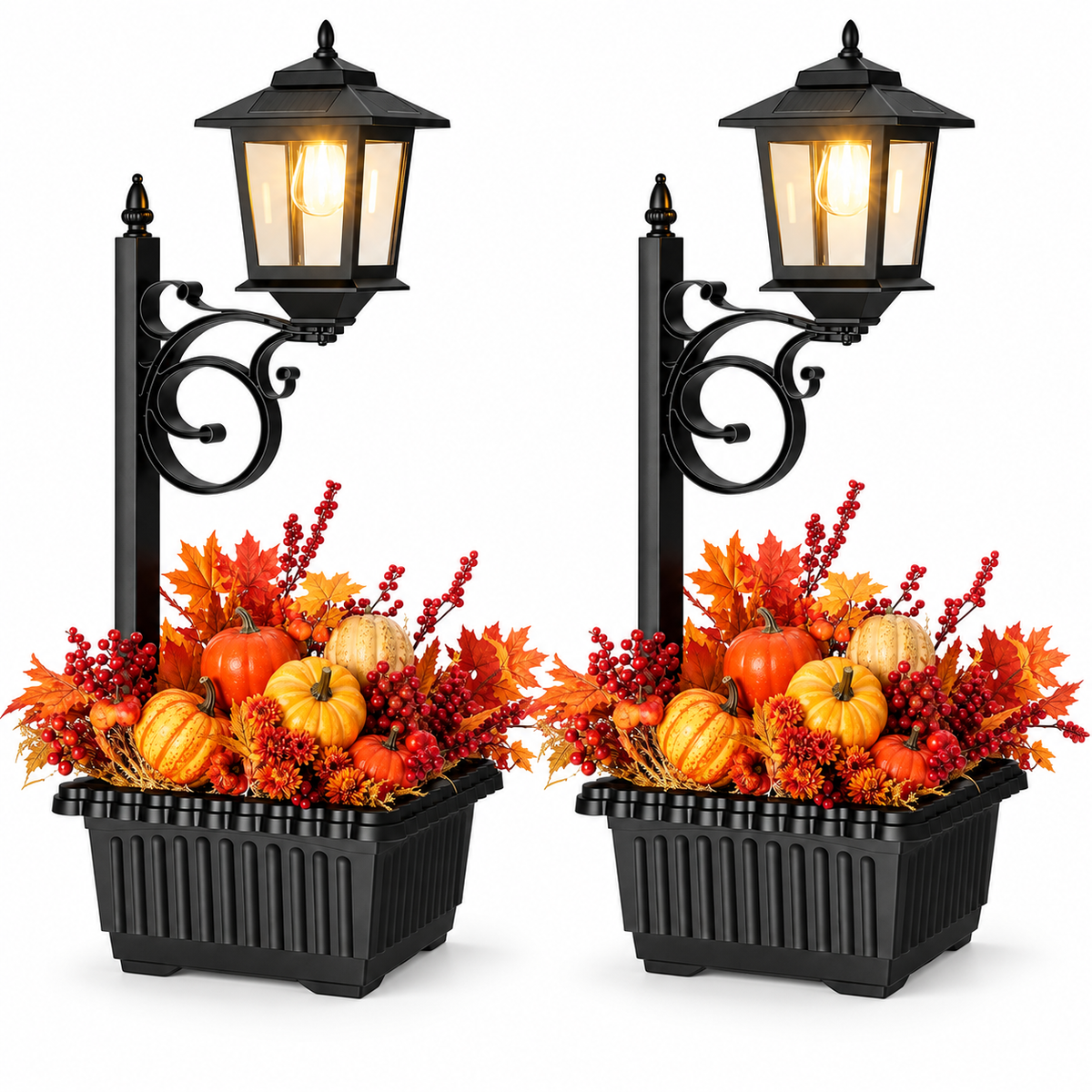 2 Pack 2-in-1 Outdoor Flower Pots