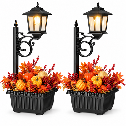 2 Pack 2-in-1 Outdoor Flower Pots