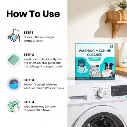 Deep Cleaning Washing Machine Cleaner – Compatible with All Washer Types