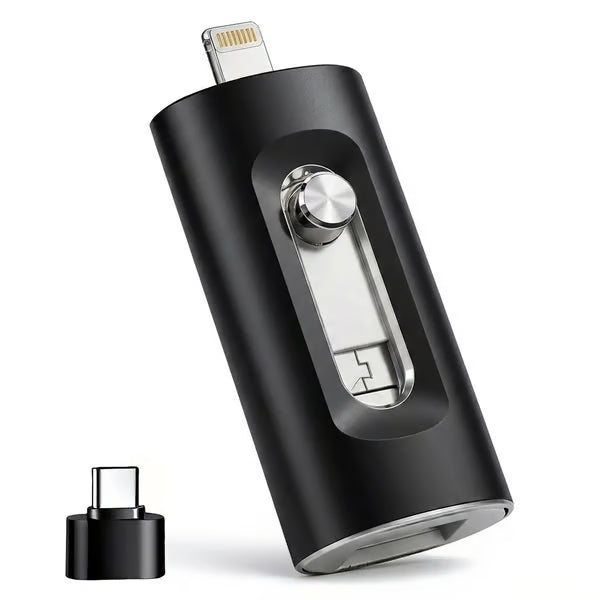 4-in-1 USB Flash Drive – Back Up Photos & Videos and Free Up Phone Storage
