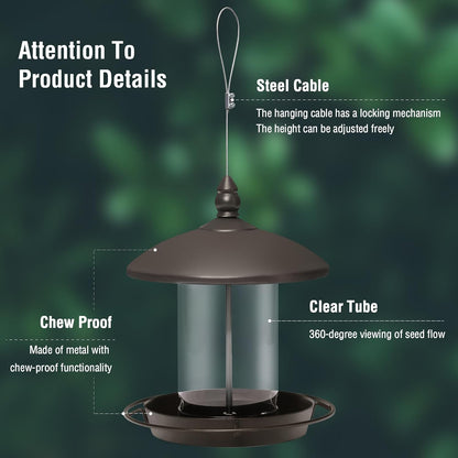Metal Roof Bird Feeder