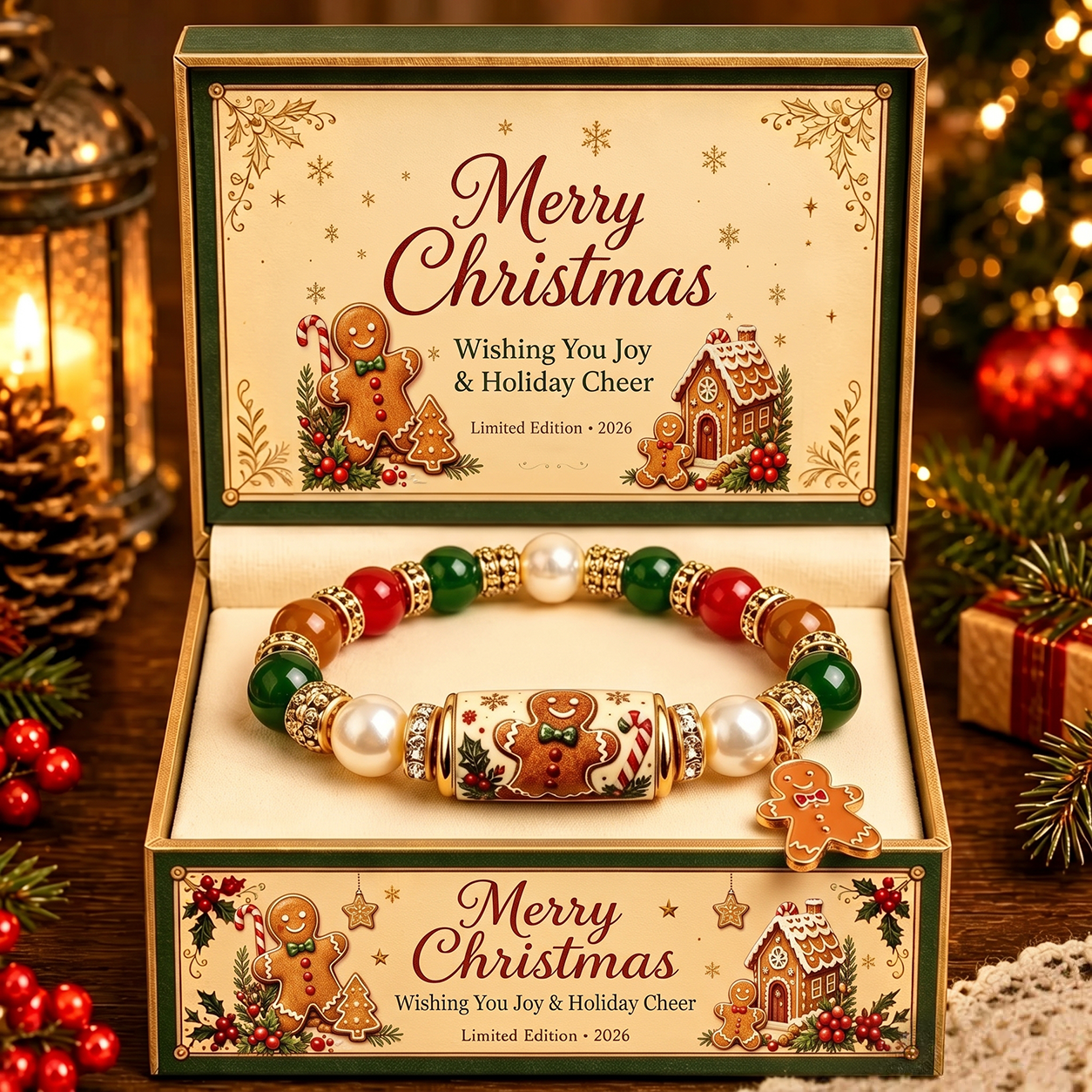 Gingerbread Man Bracelet