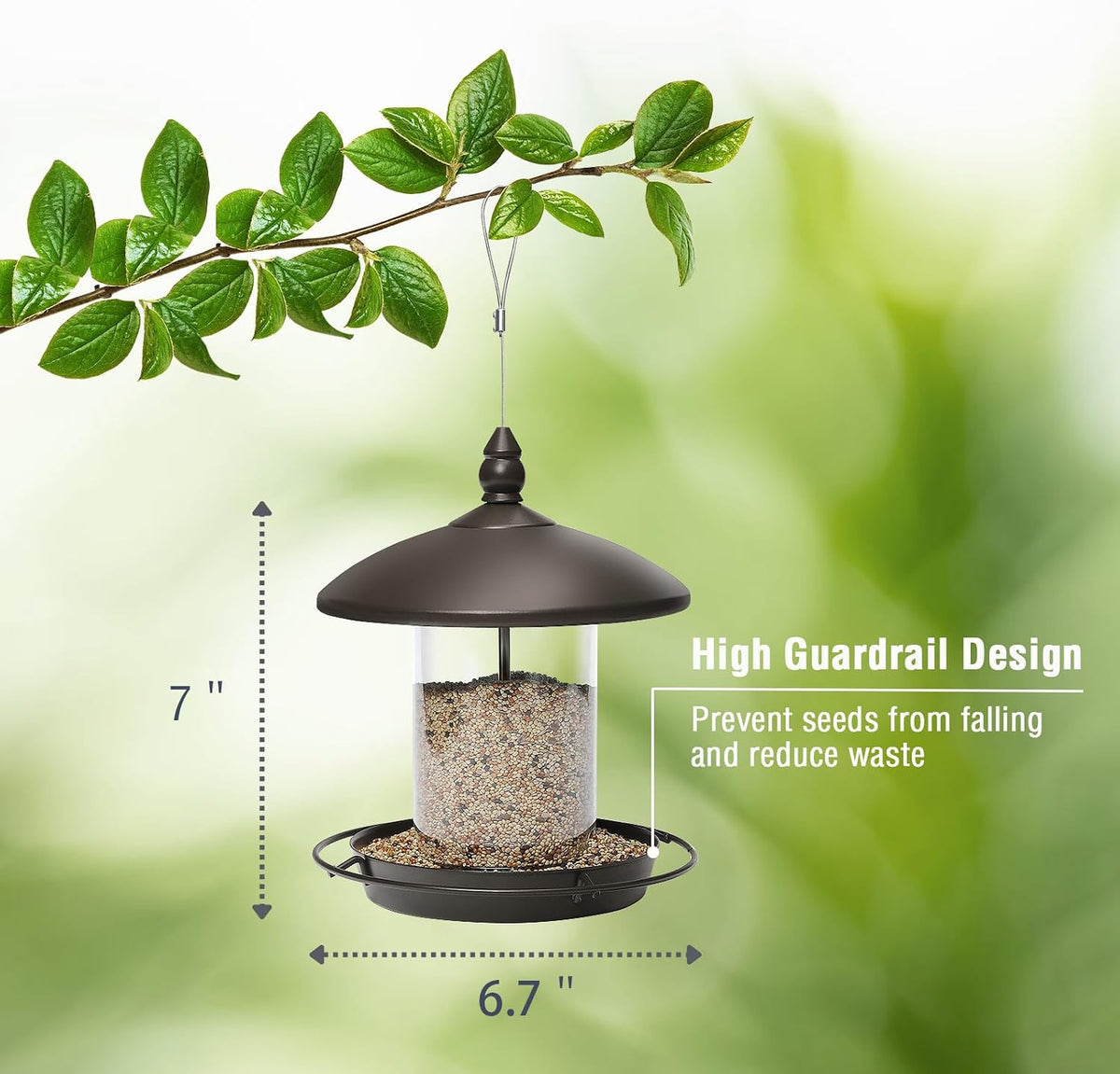 Metal Roof Bird Feeder