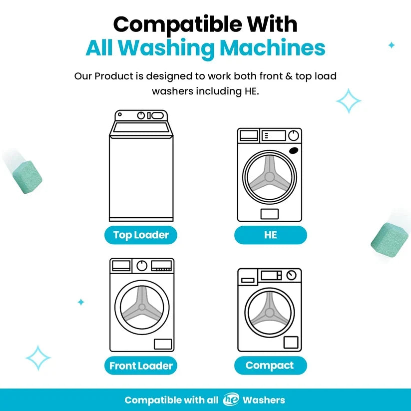 Deep Cleaning Washing Machine Cleaner – Compatible with All Washer Types