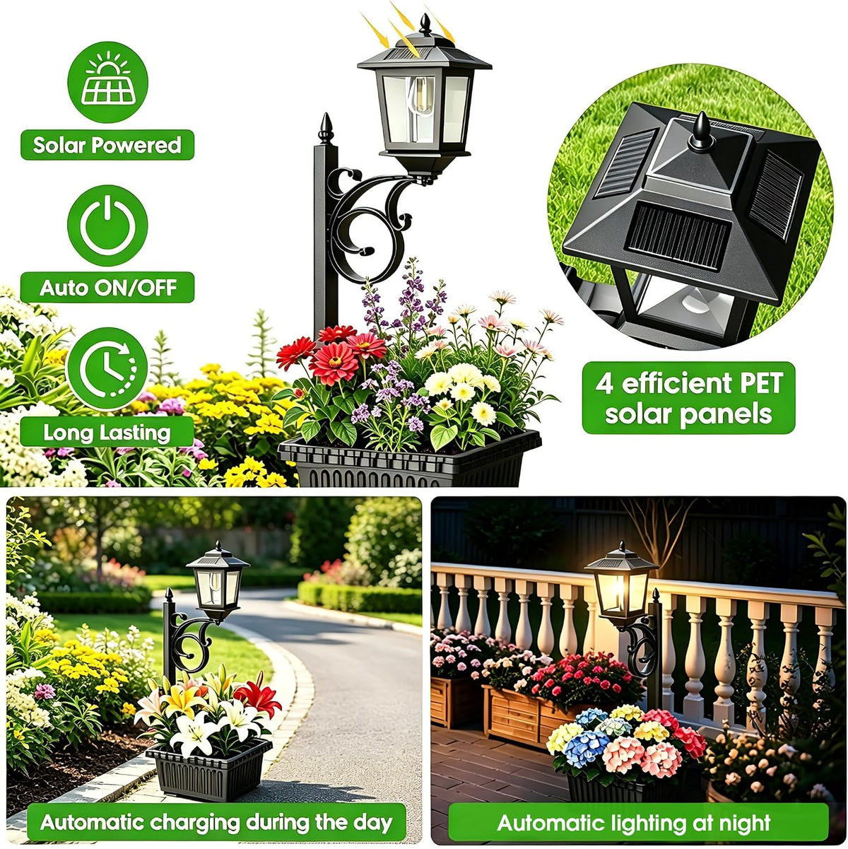 2 Pack 2-in-1 Outdoor Flower Pots