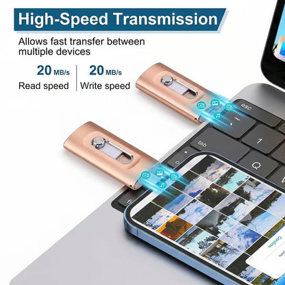 4-in-1 USB Flash Drive – Back Up Photos & Videos and Free Up Phone Storage