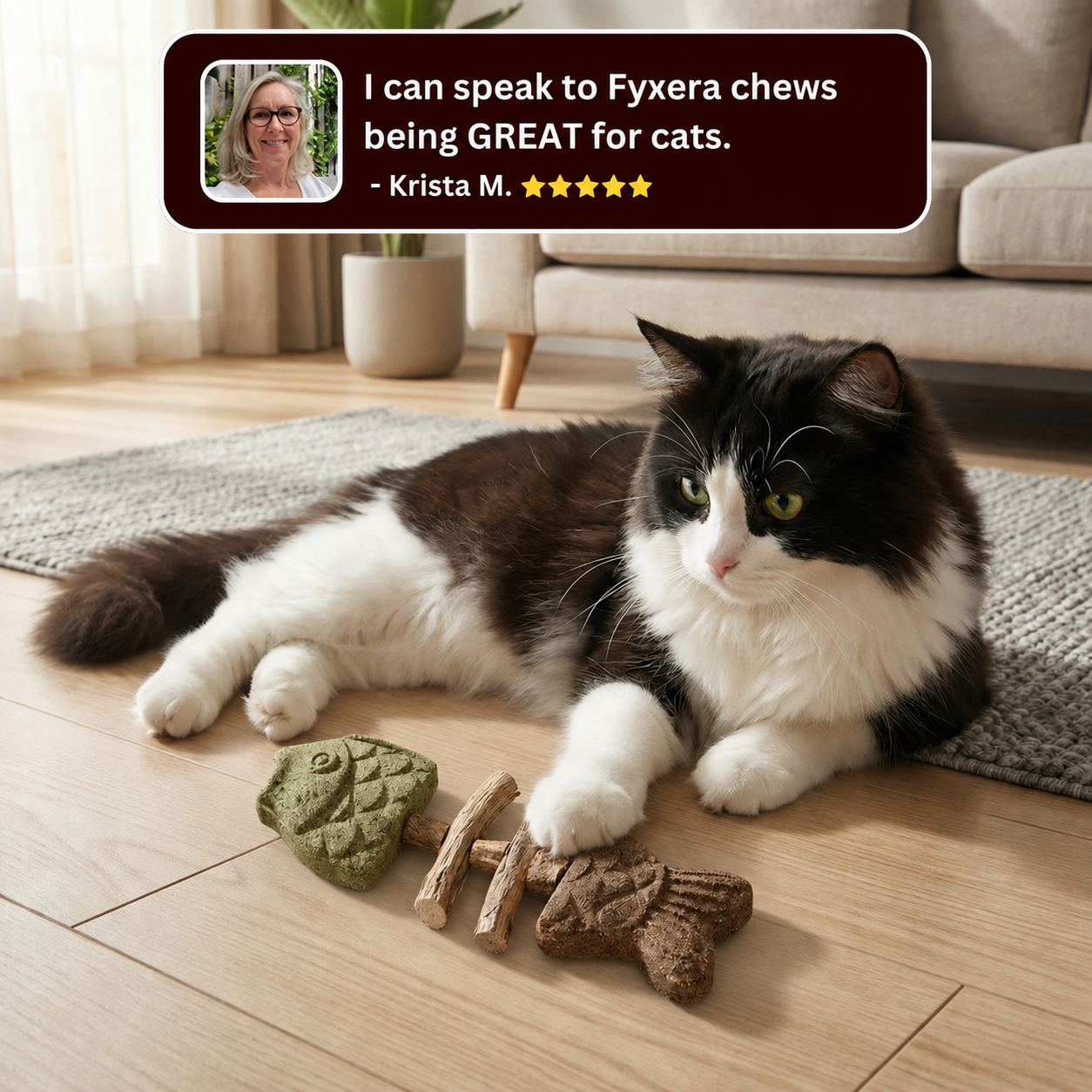 Catnip & Silvervine Chew