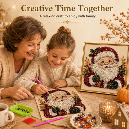 ⏳ Last Day 50% OFF🎄DIY Christmas Diamond Painting – Creative Pearl Art Craft Kit