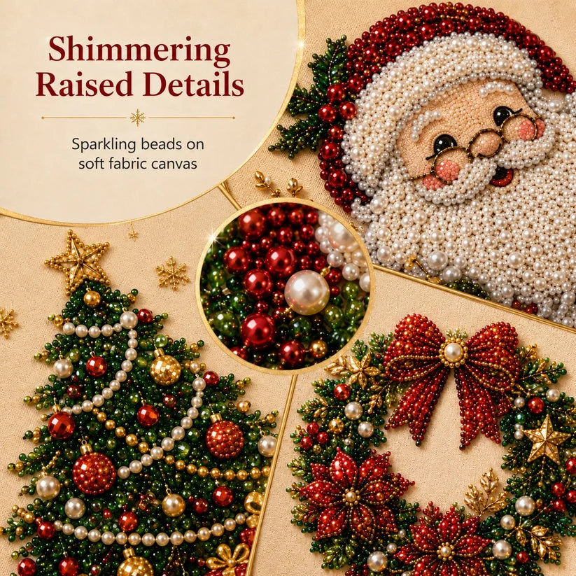 ⏳ Last Day 50% OFF🎄DIY Christmas Diamond Painting – Creative Pearl Art Craft Kit